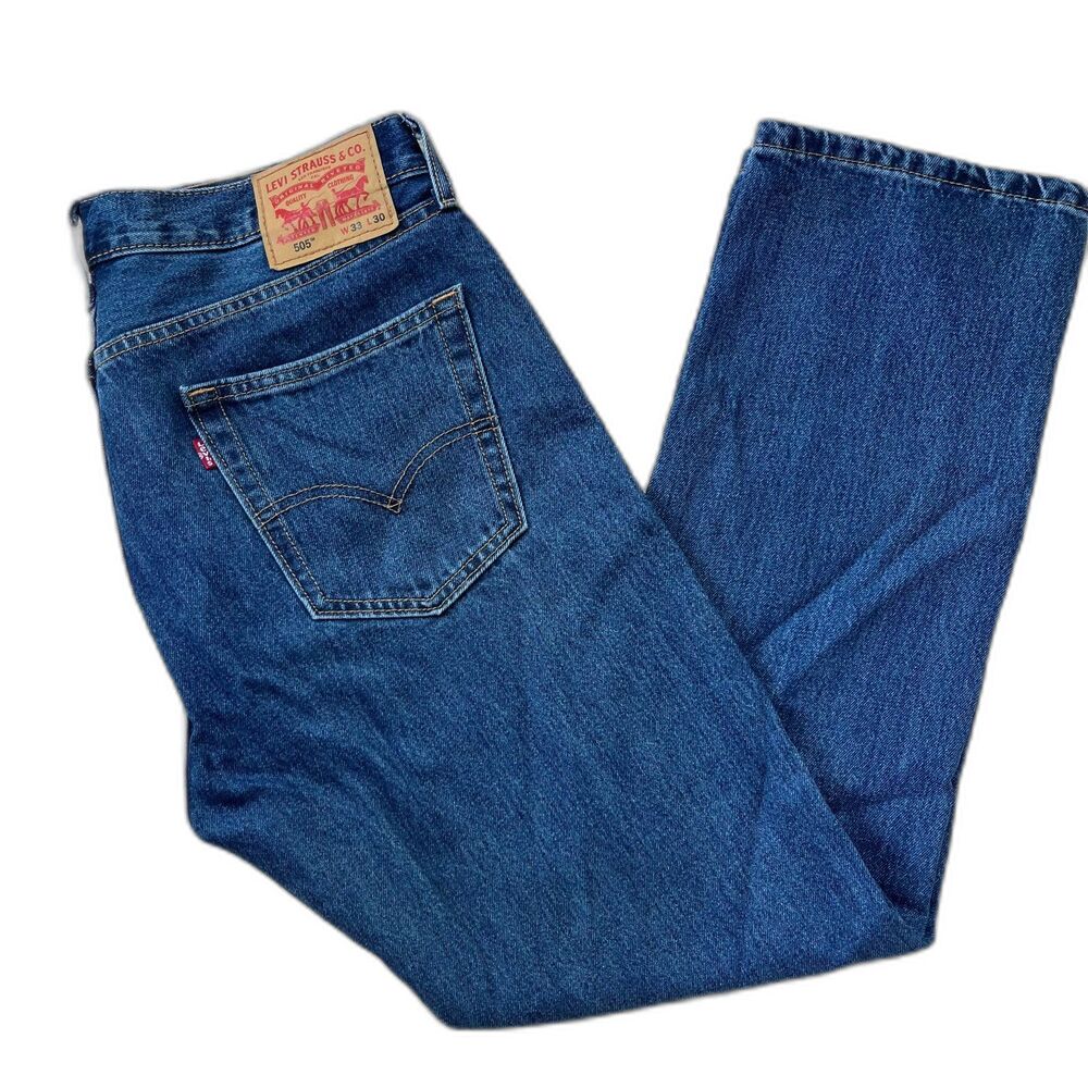 Levi's 505 Straight Leg No Stretch Medium WashJeans - 33 x 30